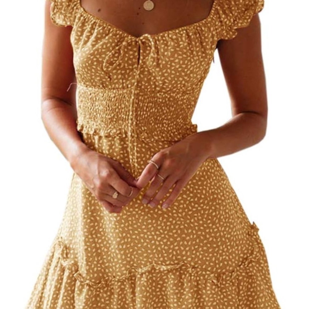 **FINAL CHANCE**Smocked ruffle dress